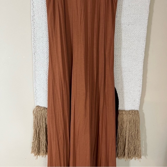Soft surroundings Santiago brown maxi dress Pima cotton size small p - Picture 4 of 9